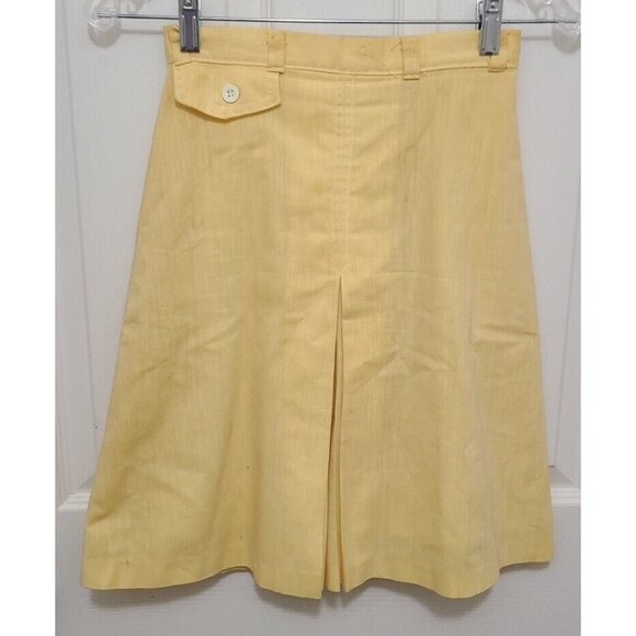 Jantzen Pants - Vtg 70s Jantzen Women's Skort Hidden Shorts Skirt Modest Retro MCM Yellow Sz 10‎